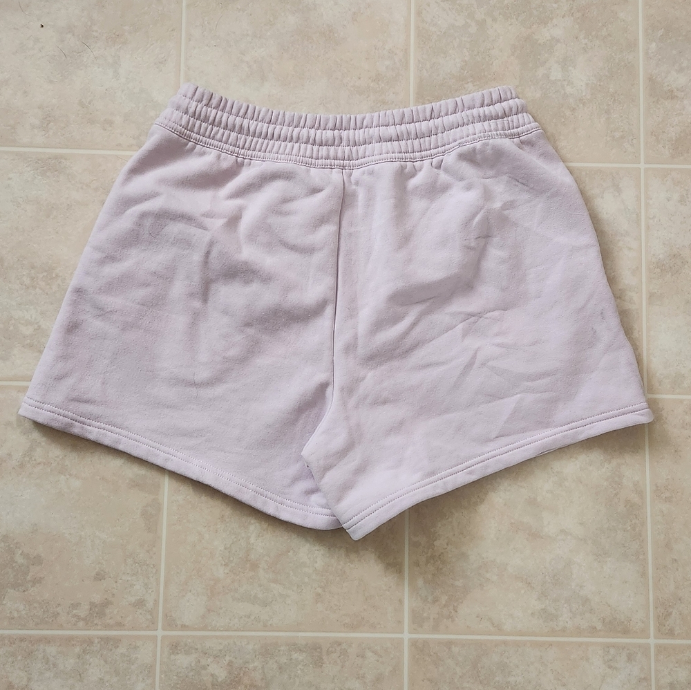 Athleta Forever Fleece Lilac Sky Shorts, Size S